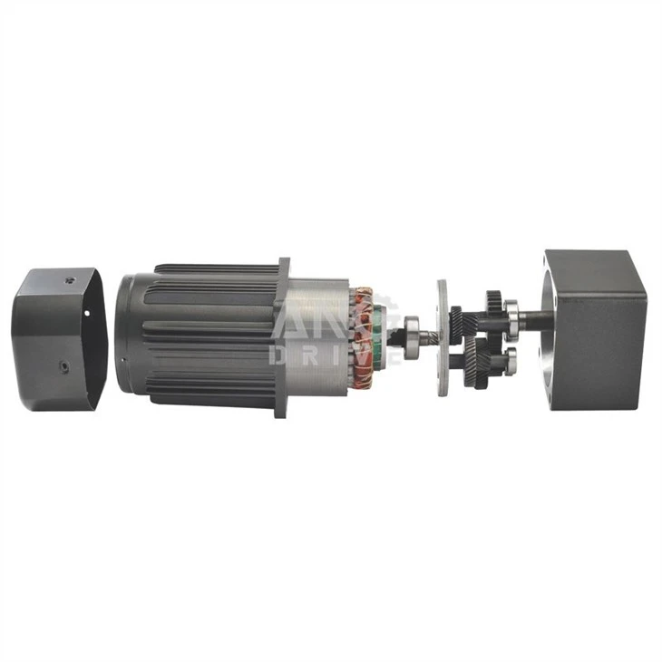 Assemble photo of AC gear motor